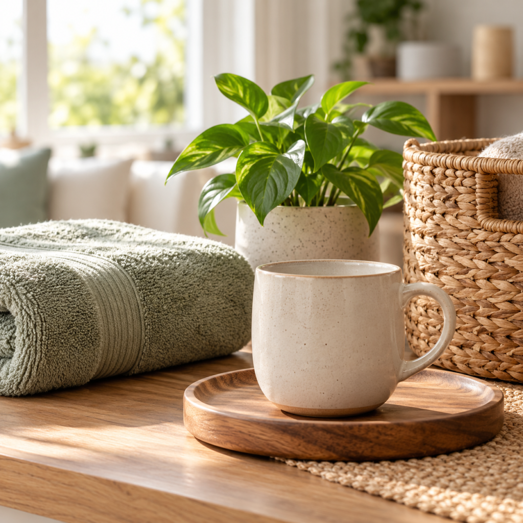 Homeware essentials in a bright, welcoming home